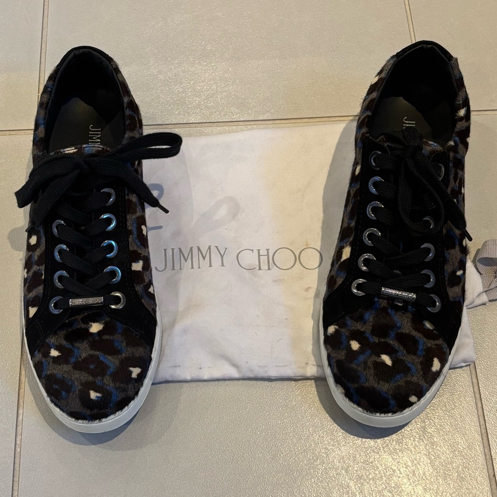 Like New! Jimmy Choo Pony Hair Sneakers - Picture 9 of 9
